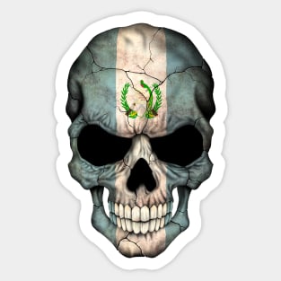 Guatemalan Flag Skull Sticker